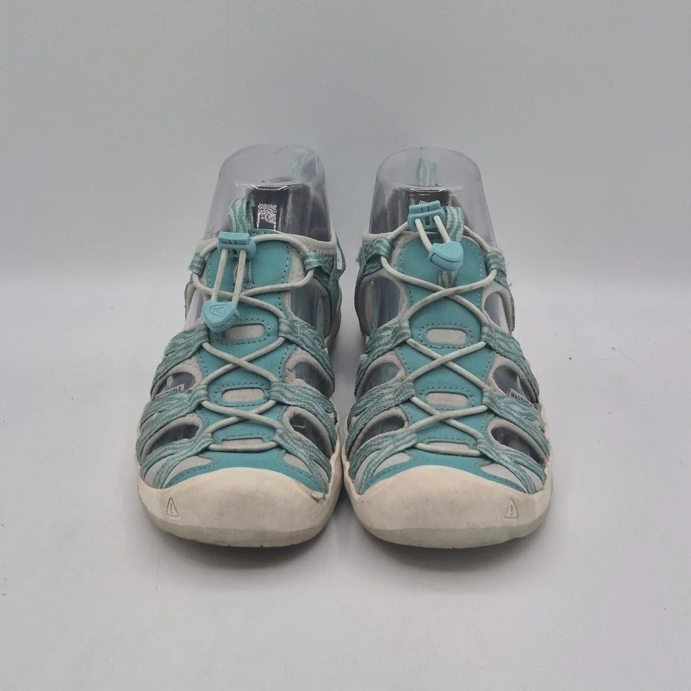 Keen Whisper‎ Sandals Youth Girls Size 4 Blue Bungee Hiking Sport Water Shoes